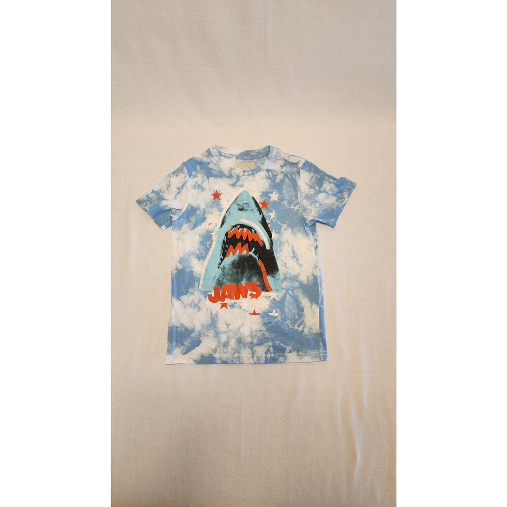 Boys Jaws Tie-Dye Graphic T-Shirt Size S Movie Tee Movie Merch